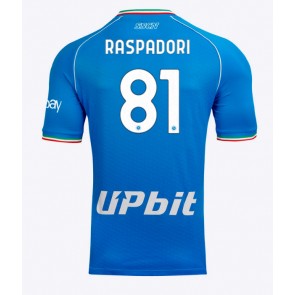 SSC Napoli Giacomo Raspadori #81 Hemmatröja 2023-24 Kortärmad